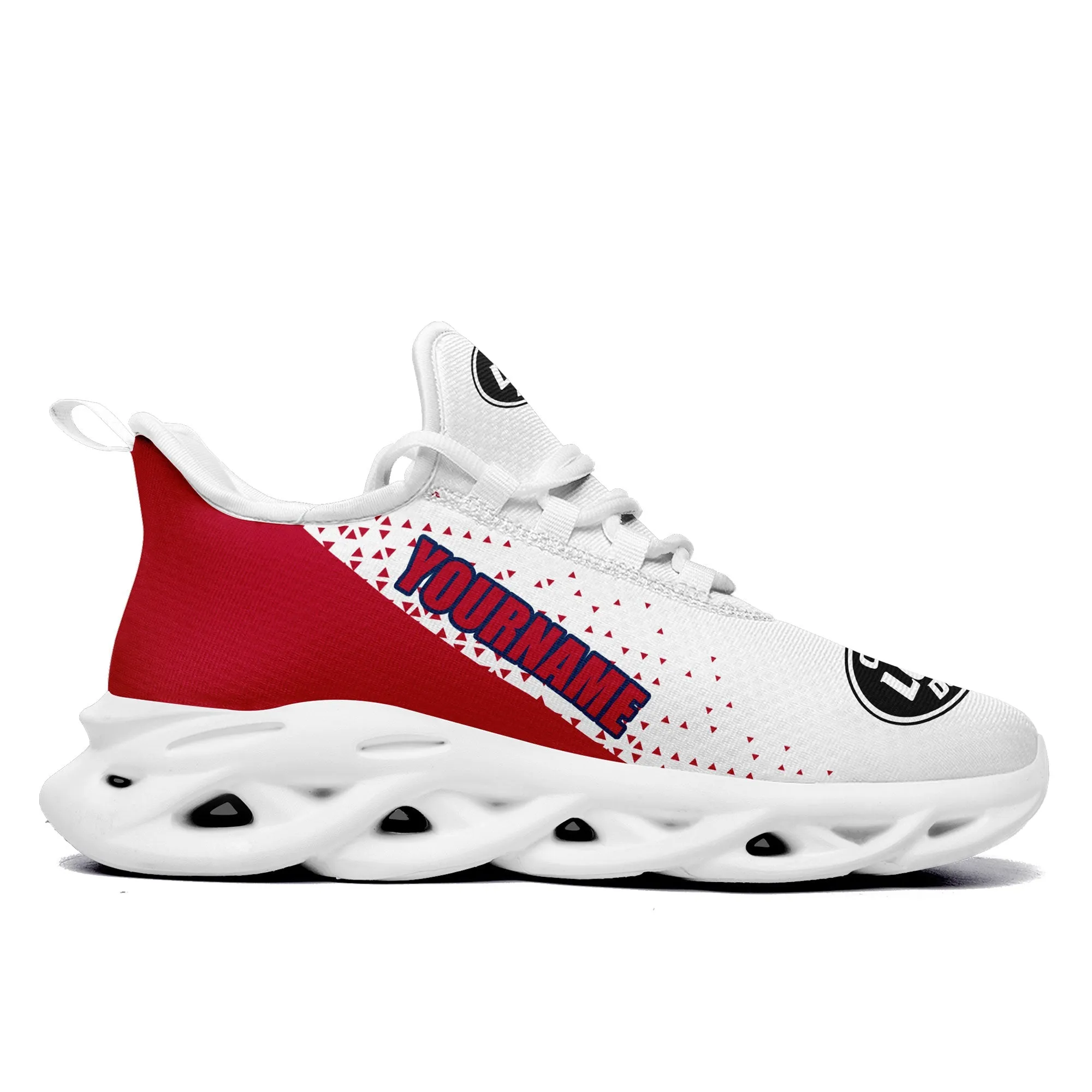 Custom White Red Jersey MaxSoul Shoes and Hat Combo Offer Personalized ZH-D0b009a-a