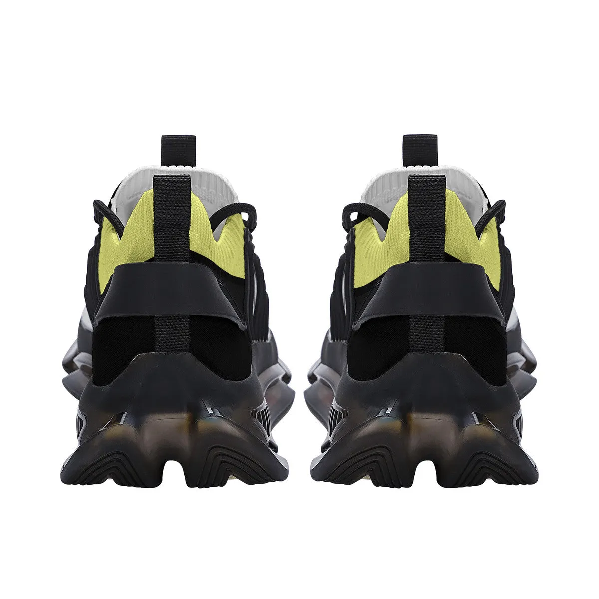 DCYG X2 Black & Yellow  Air Max React Sneakers - Black