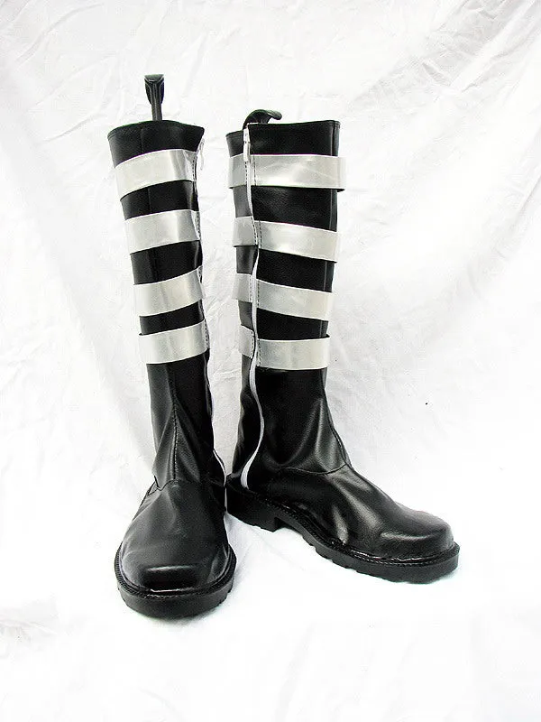 D.Gray-man Black Cosplay Boots Shoes Custom Made