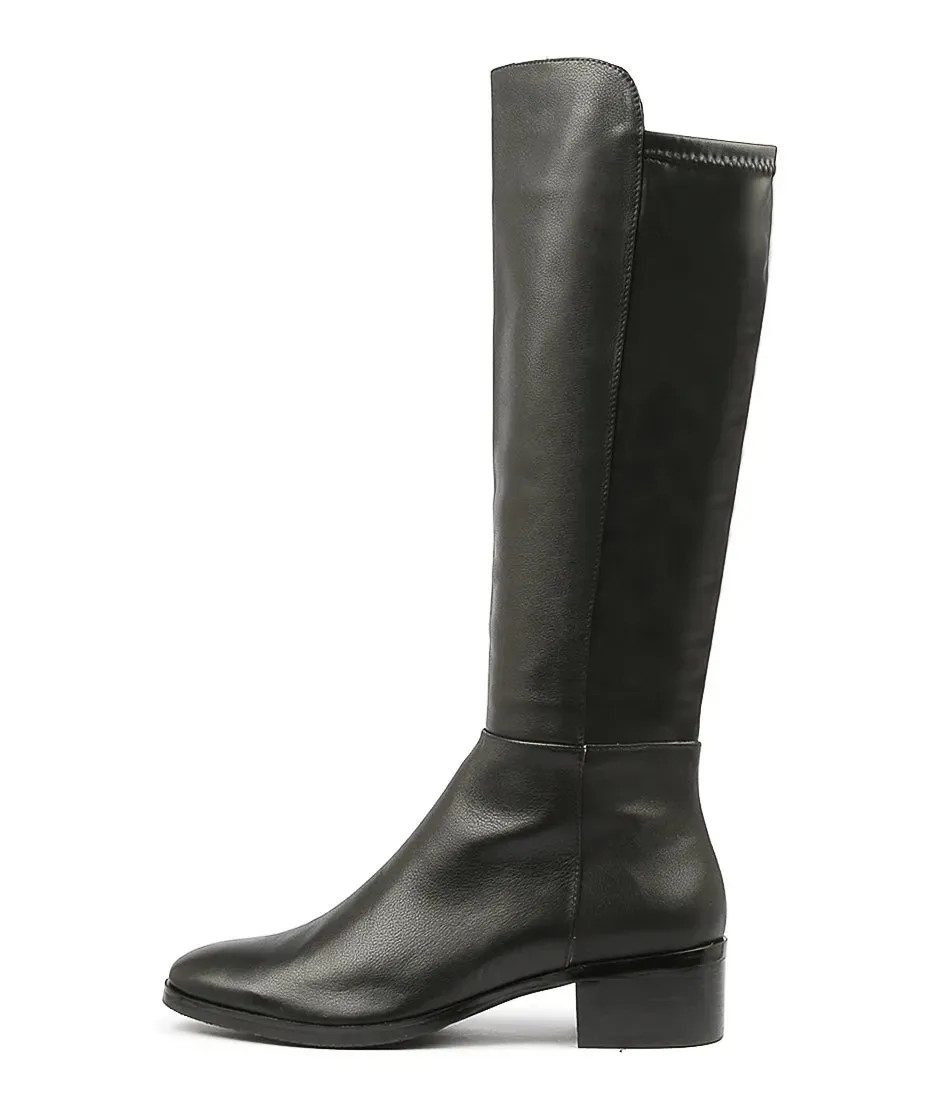 Django & Juliette Tetley Leather Stretch Boot