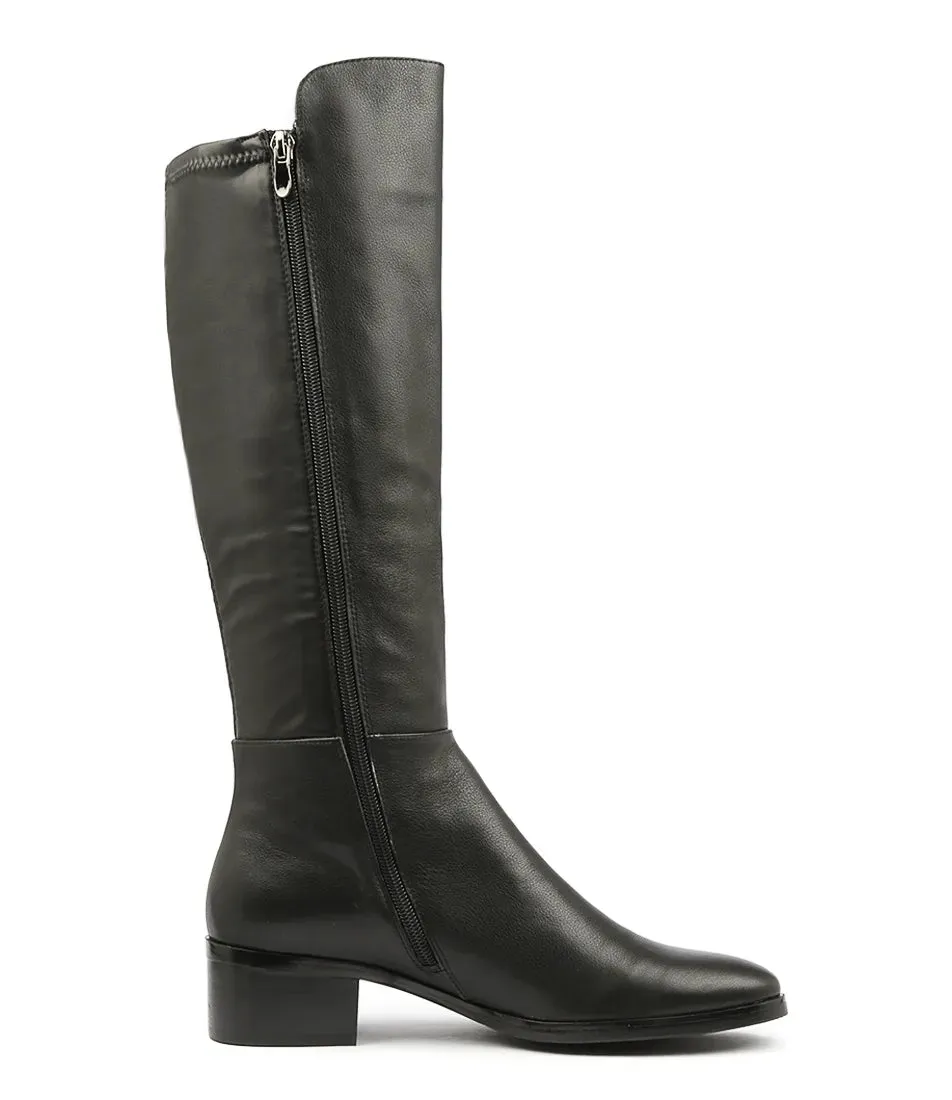 Django & Juliette Tetley Leather Stretch Boot