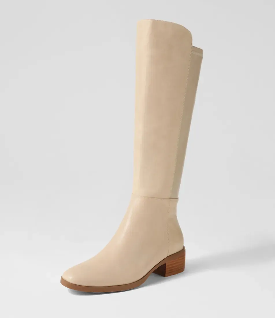 Django & Juliette Tetley Leather Stretch Boot