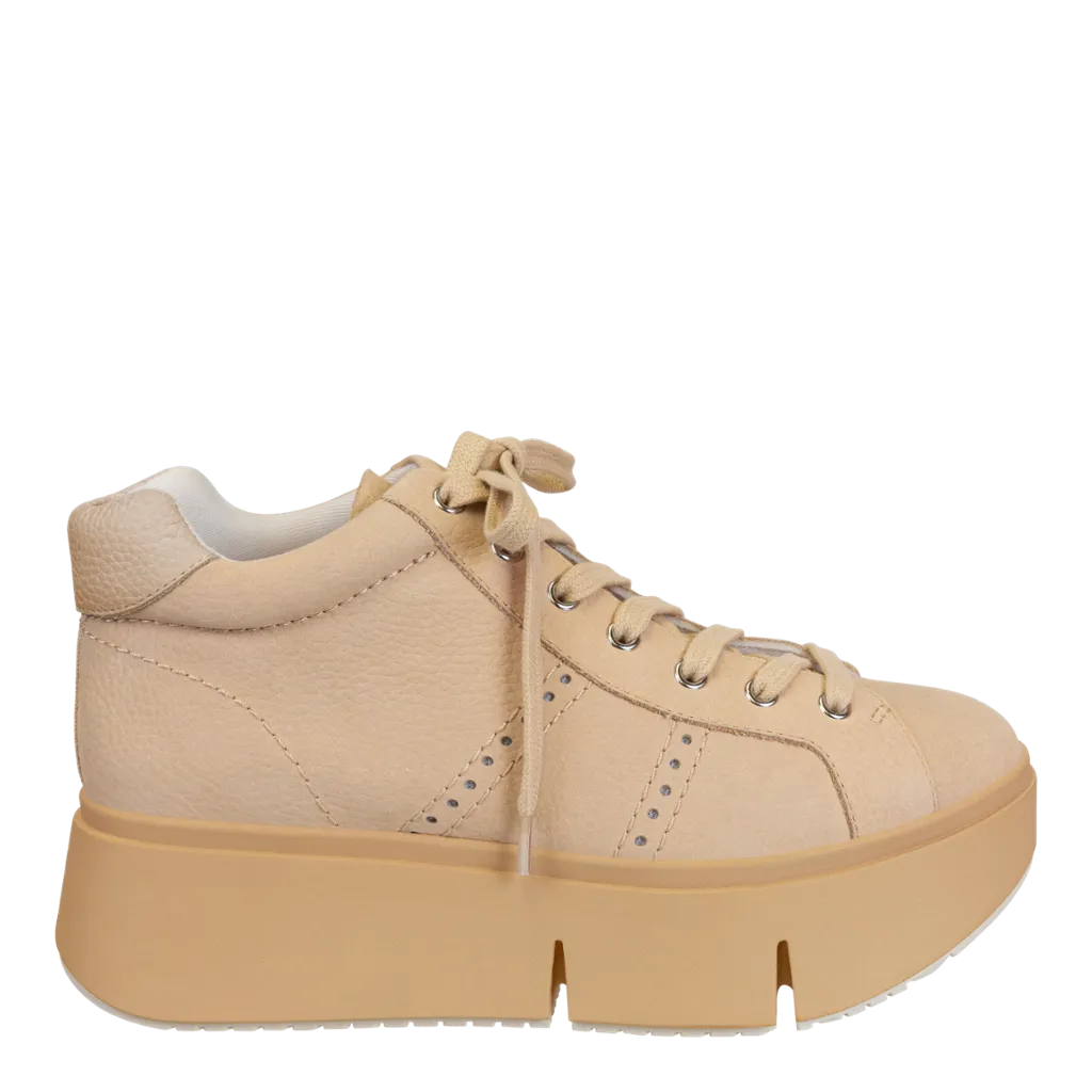 ESSEX in BEIGE Platform High Top Sneakers