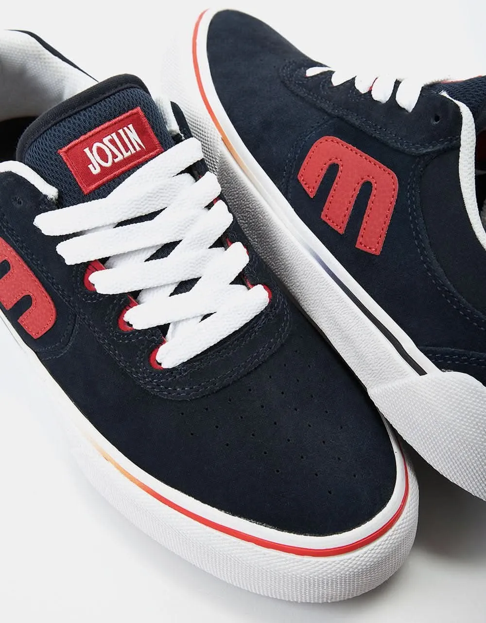 Etnies x Michelin Joslin Vulc Skate Shoes - Navy/Red/White