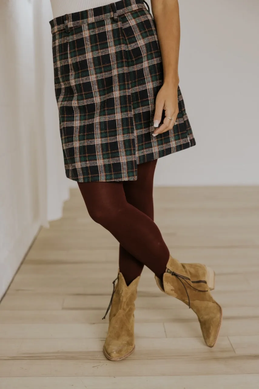 Face The Music Plaid Mini Skirt