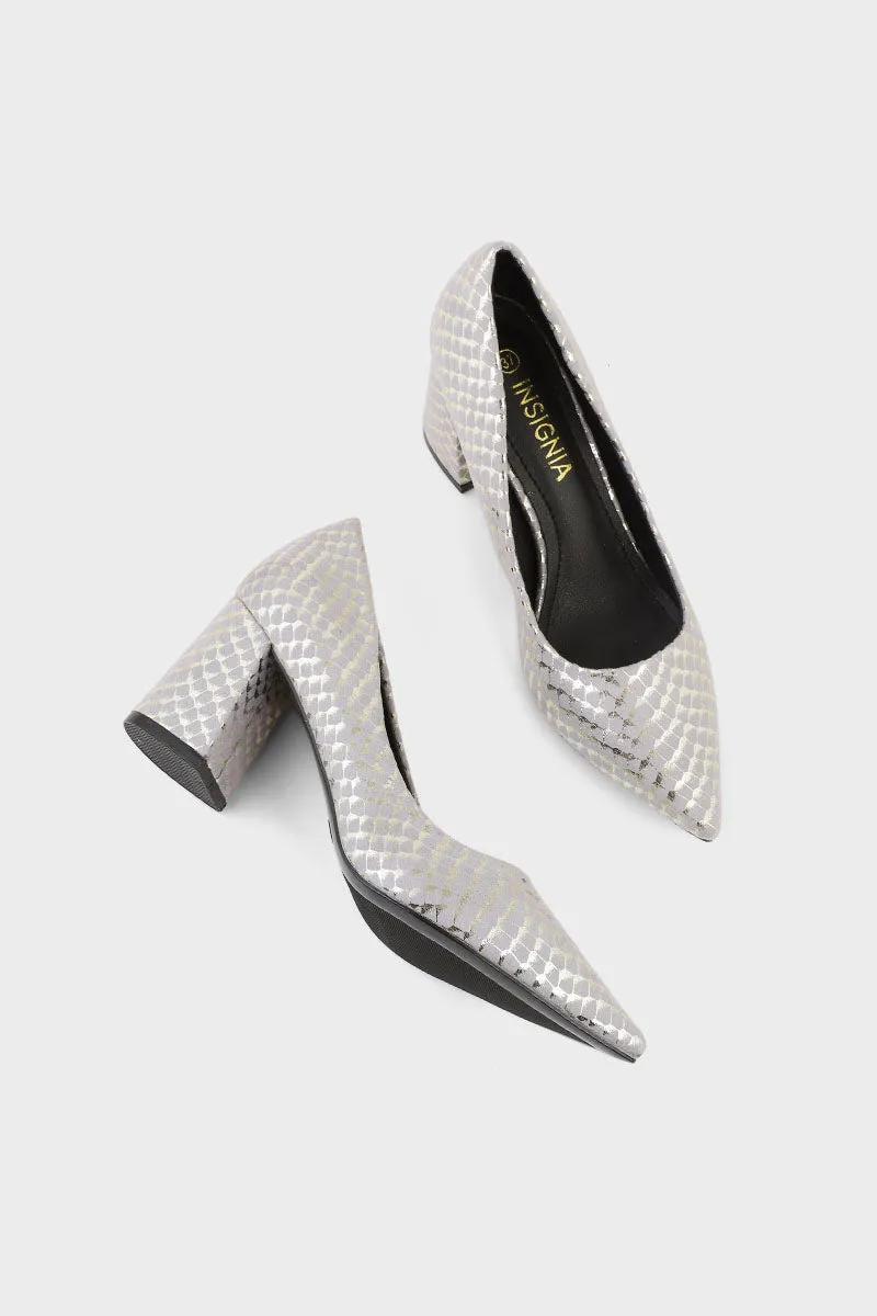 Formal Court Shoes I44480-Grey