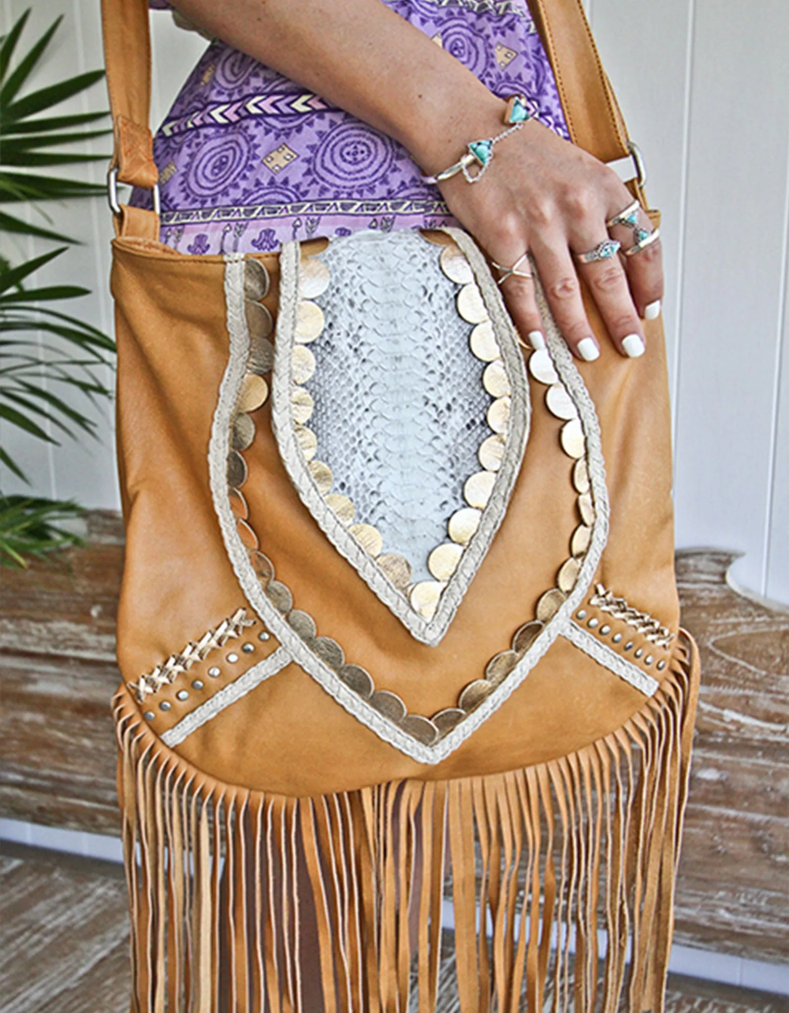 Free As A Bird Handbag with Fringe