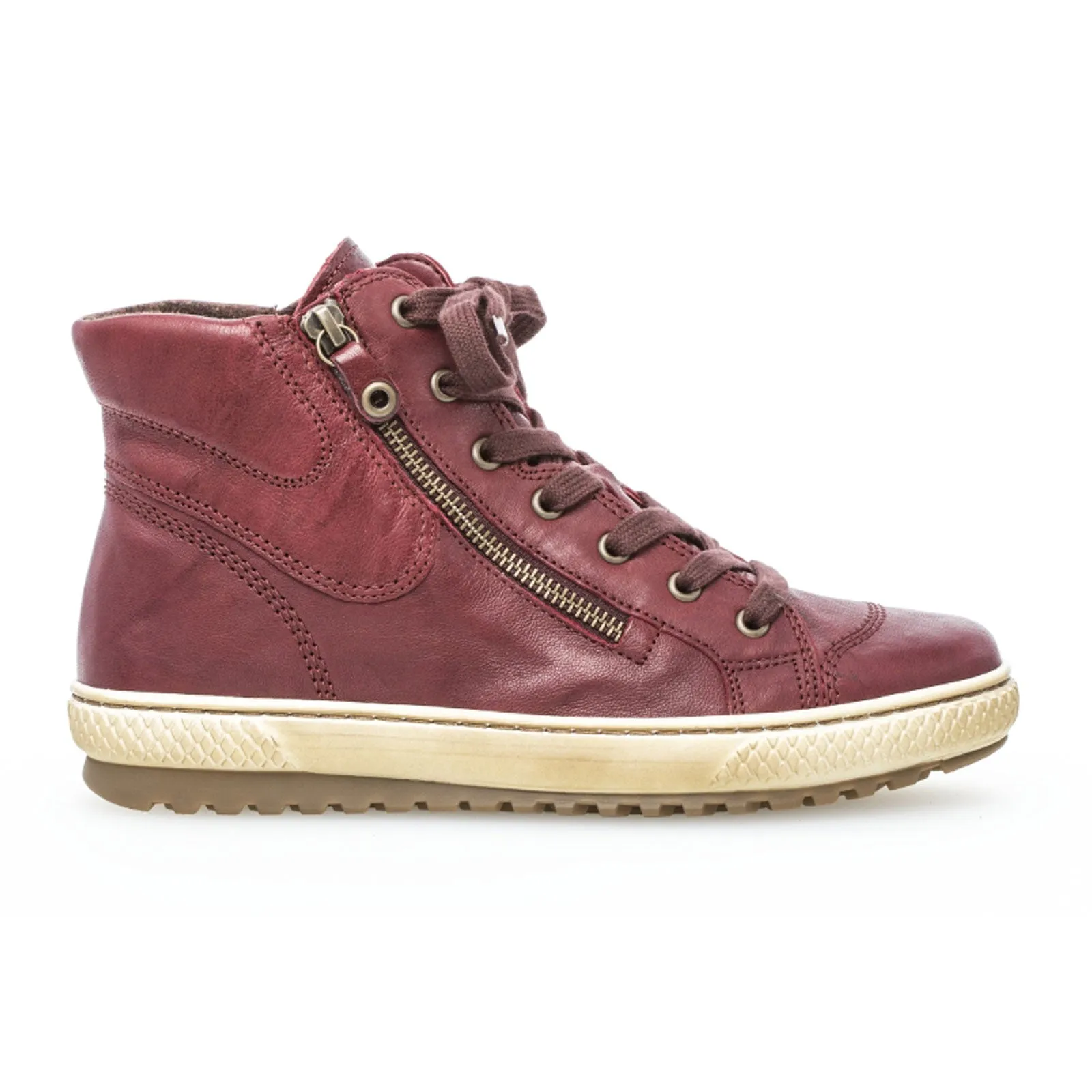 Gabor 93754-55 High Top Sneaker (Women) - Dark Red