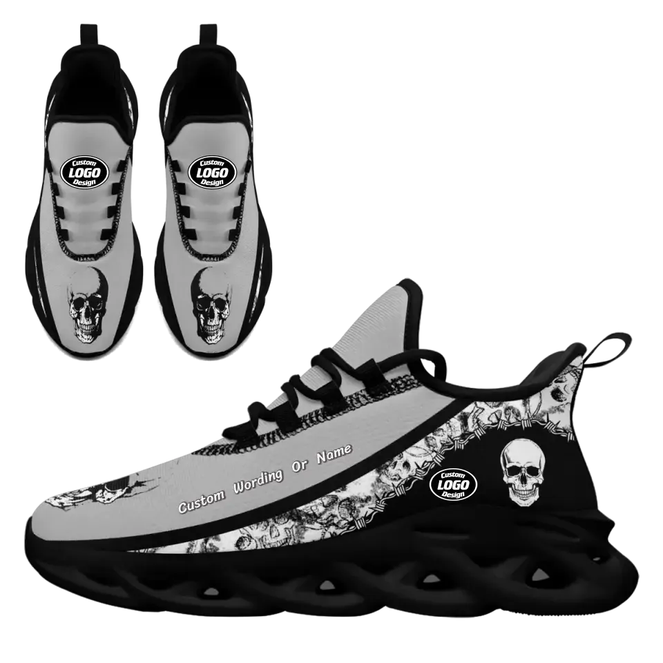 Gift Ideas,Personalized Gothic Style Sneakers, Custom Mesh Shoes, Breathable Walking Shoes