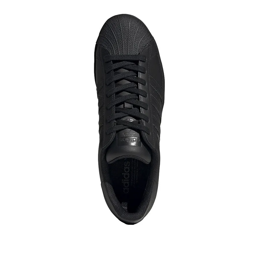 Grade School Adidas Superstar J Shoes - All Black