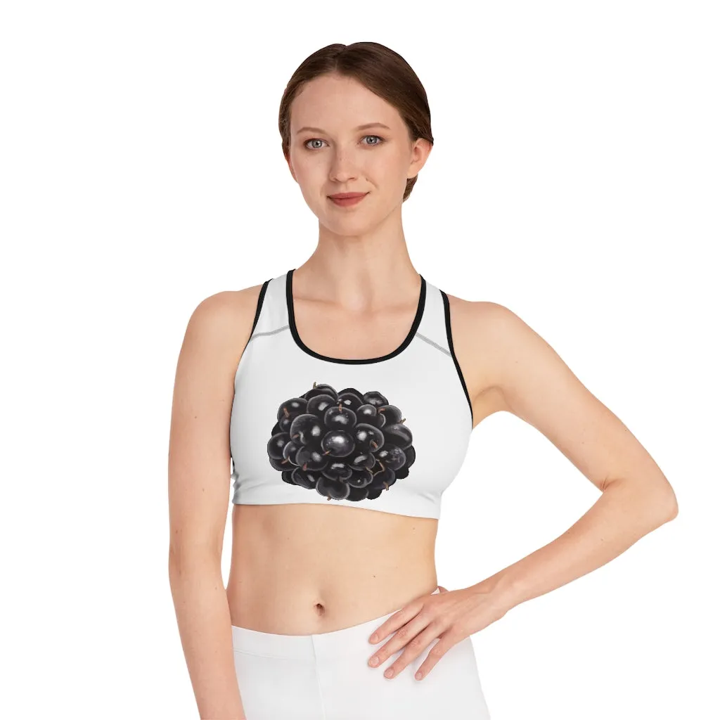 Grape Sports Bra (AOP)