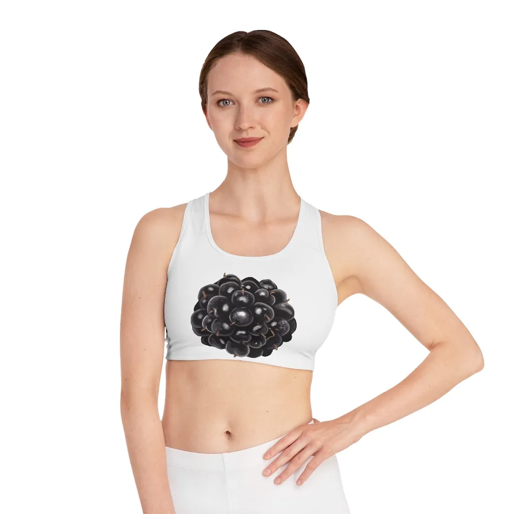 Grape Sports Bra (AOP)