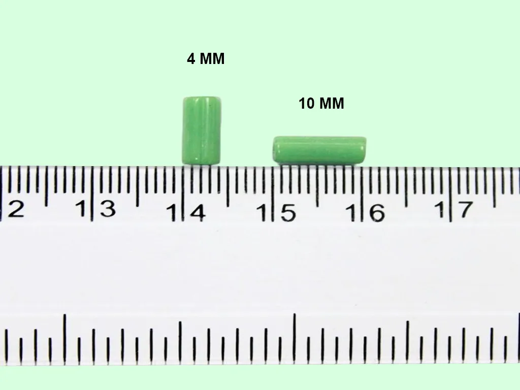 Green Tube Ceramic Beads