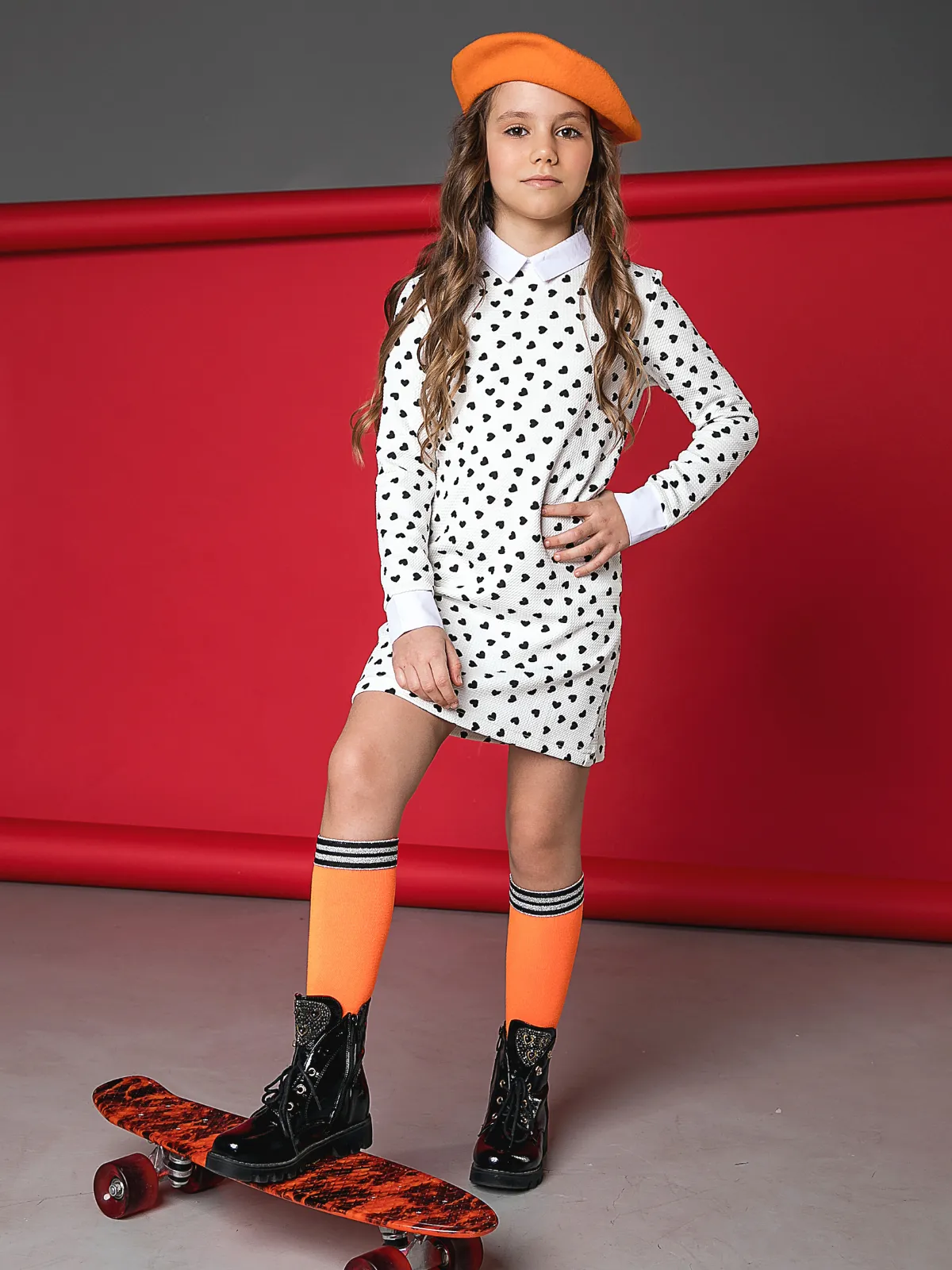 Heart-Stopping Collared Dress by Kids Couture