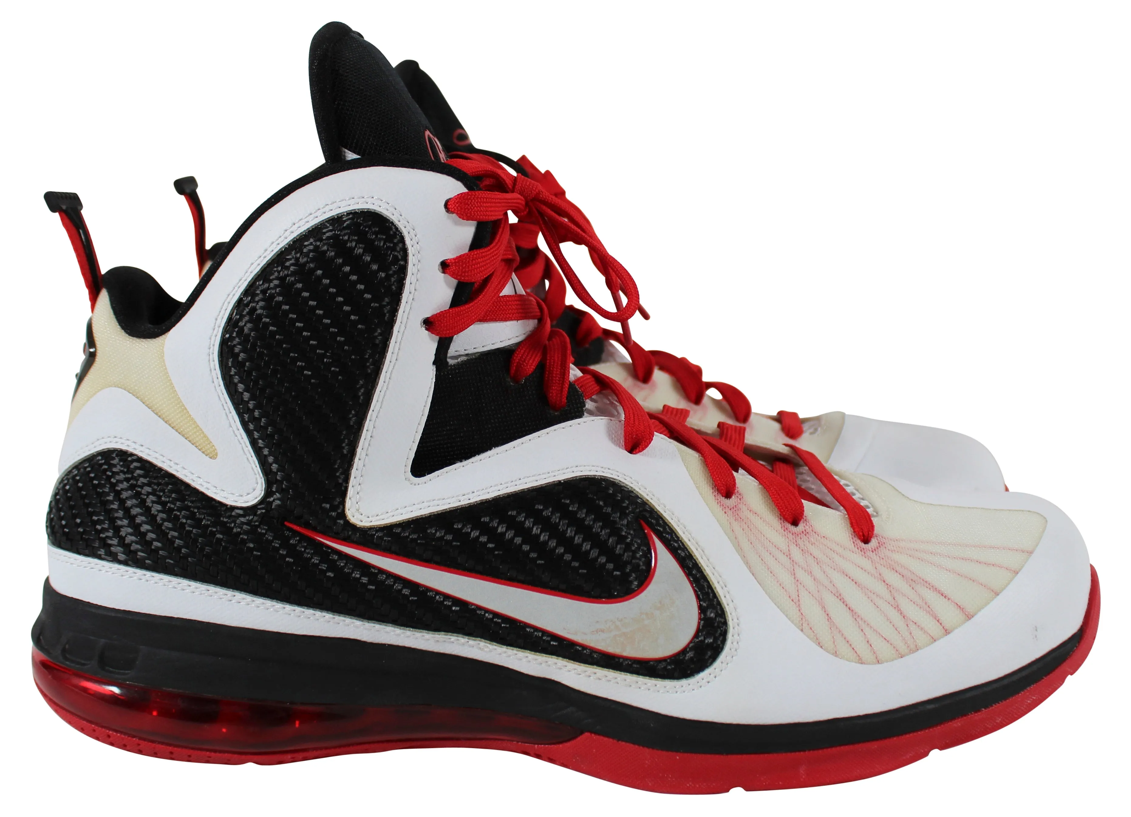 Heat LeBron James 2012 Game Worn Nike LeBron IX Size 16 Shoes RGU LOA