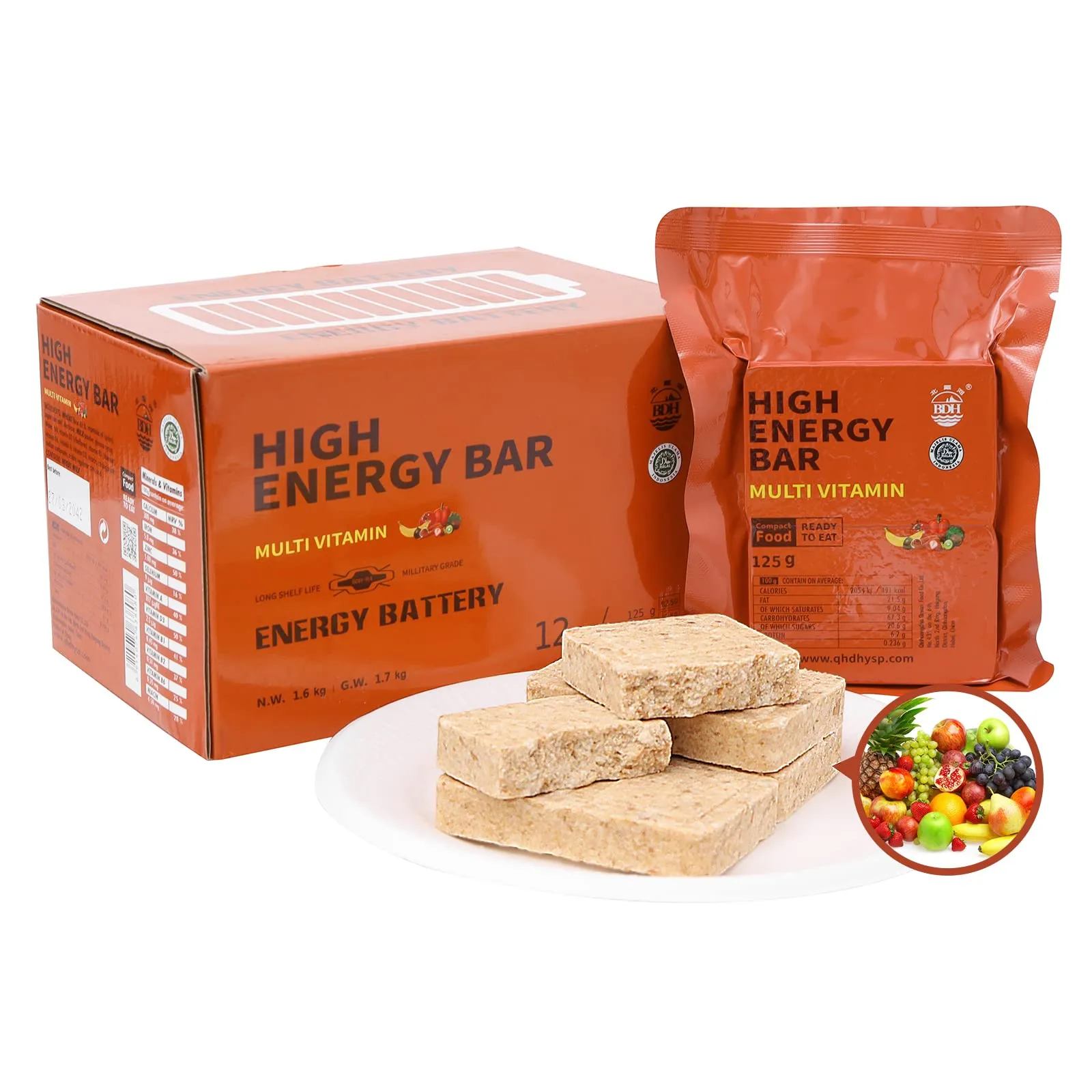 High Energy Ration Bars - Plain and Multi Vitamin (2 Pack)