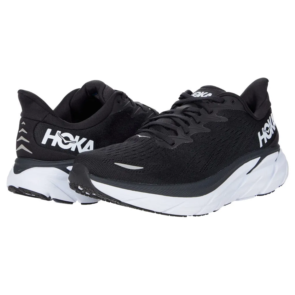 Hoka Mens Trainers Clifton 8 Lace-Up Low-Top Running Mesh - UK 9