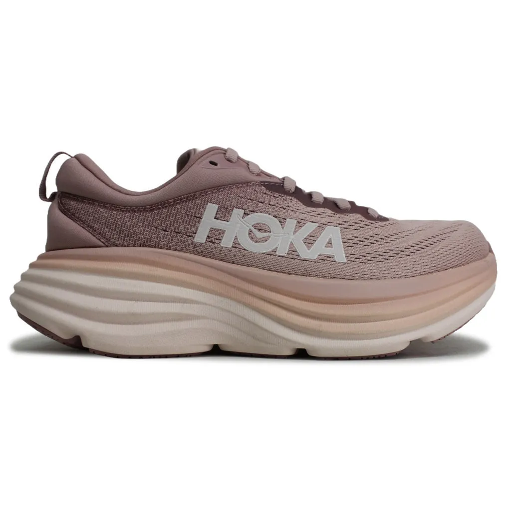 Hoka Womens Trainers Bondi 8 Lace Up Low Top Sneakers Textile - UK 5.5