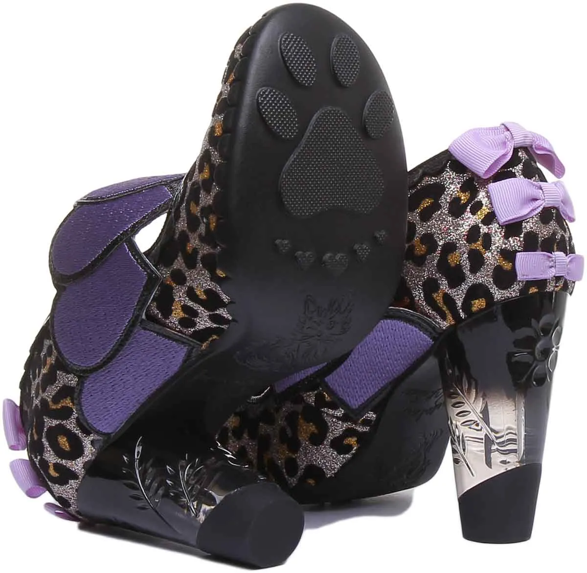 Irregular Choice Lockhart In Blk Leopard