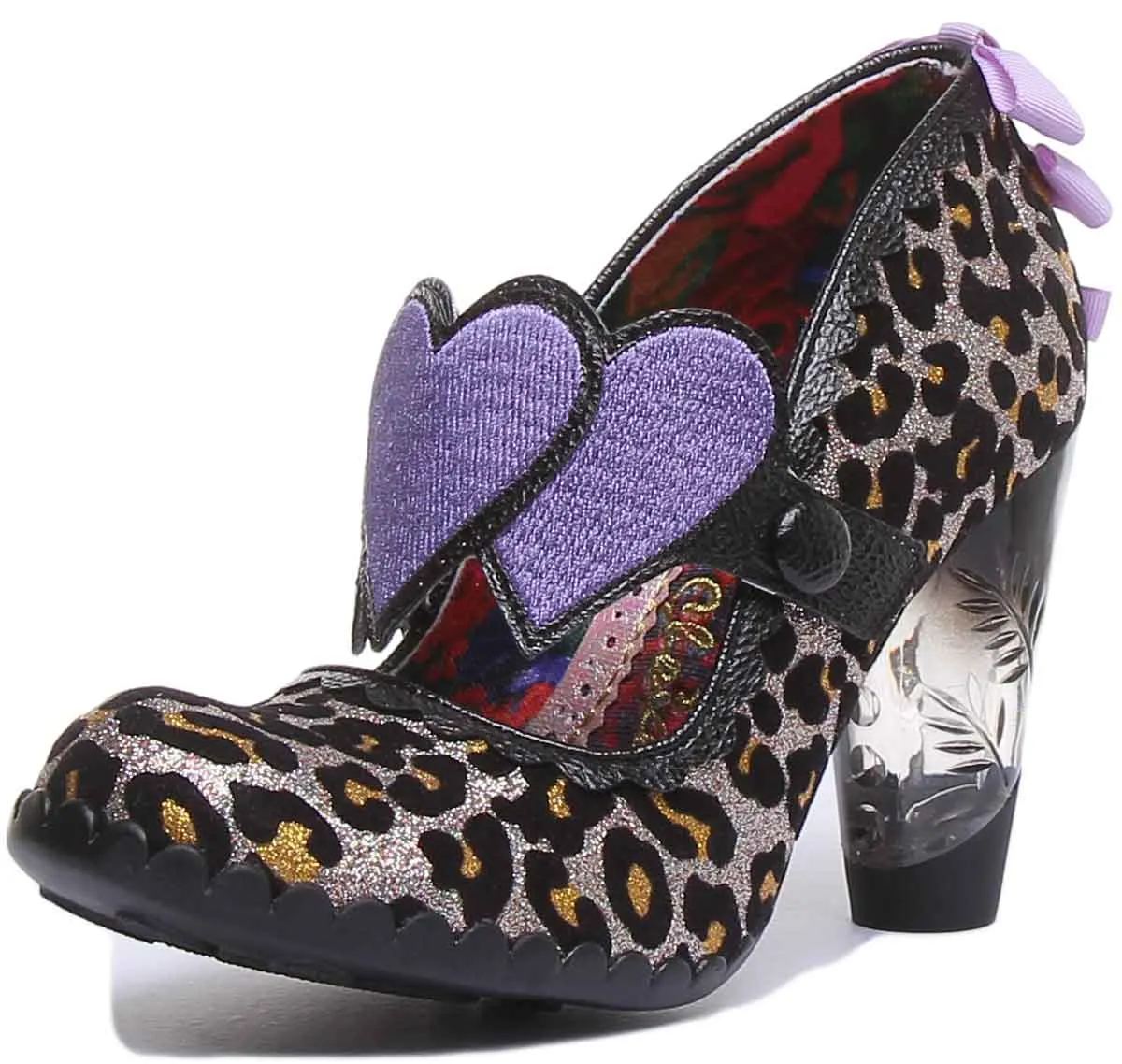 Irregular Choice Lockhart In Blk Leopard