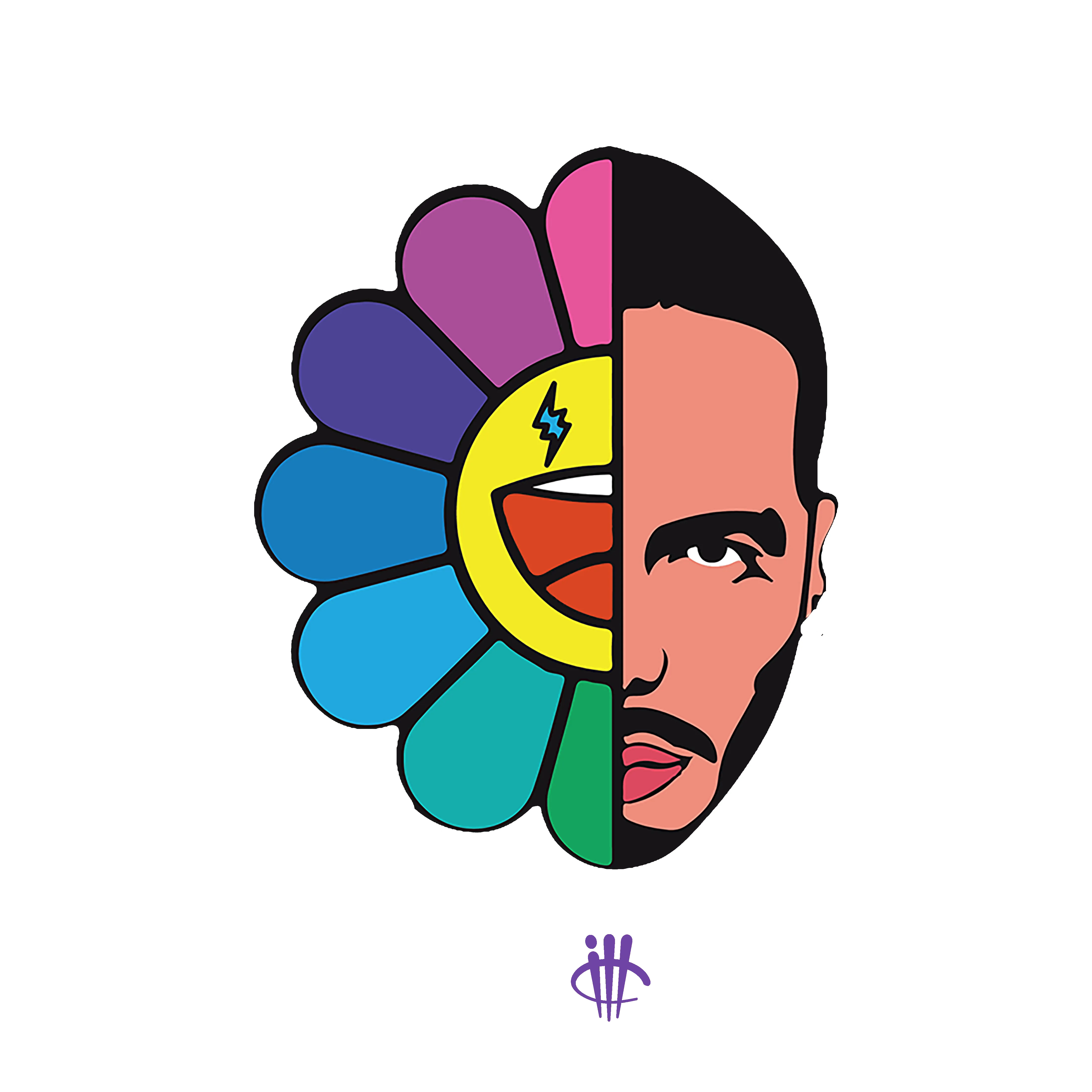 J Balvin x Air Jordan 3 Rio Black T-Shirt (J Balvin Flower)