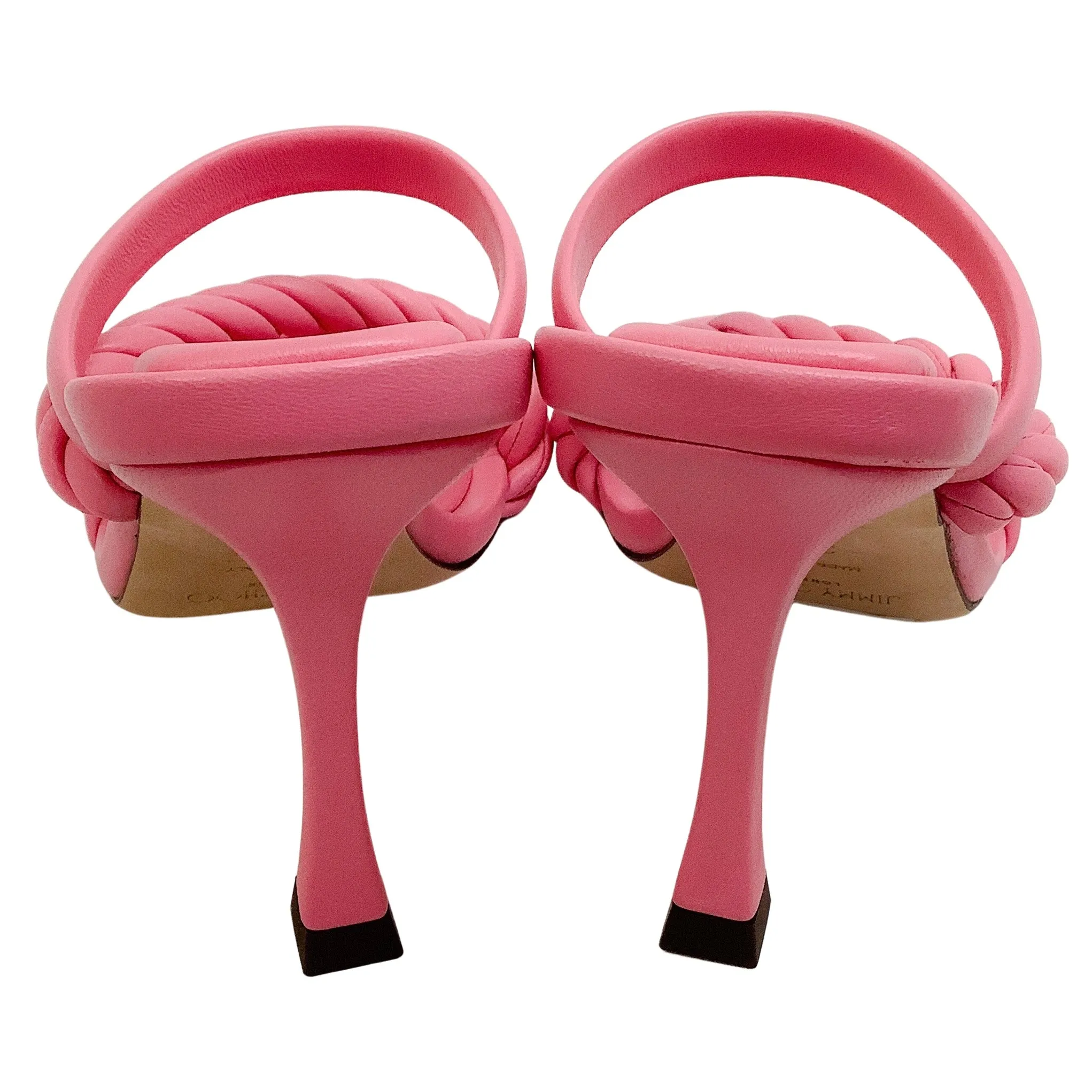 Jimmy Choo Candy Pink Leather Diosa 90 Zsa Sandals