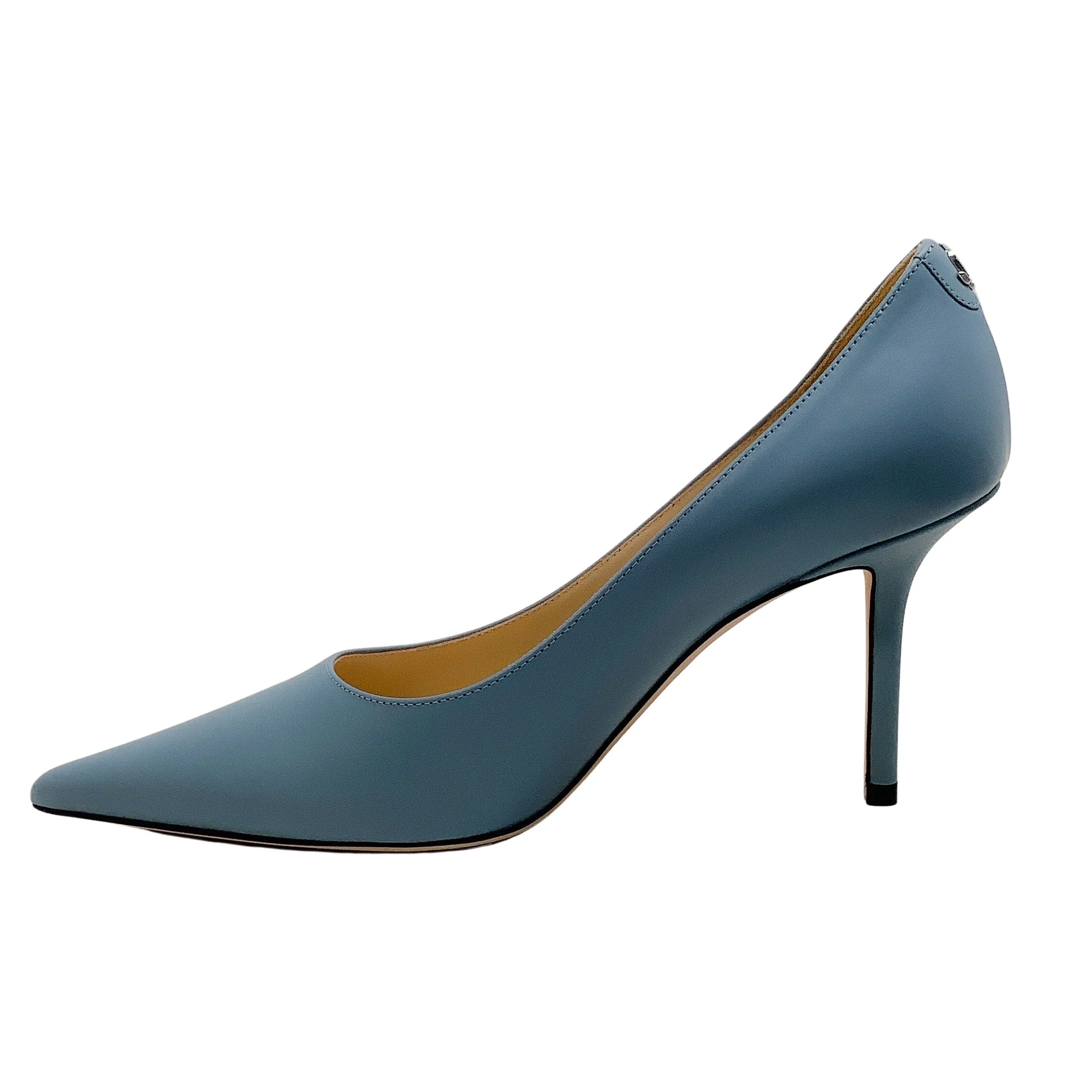 Jimmy Choo Smoky Blue Leather Love 85 Pumps