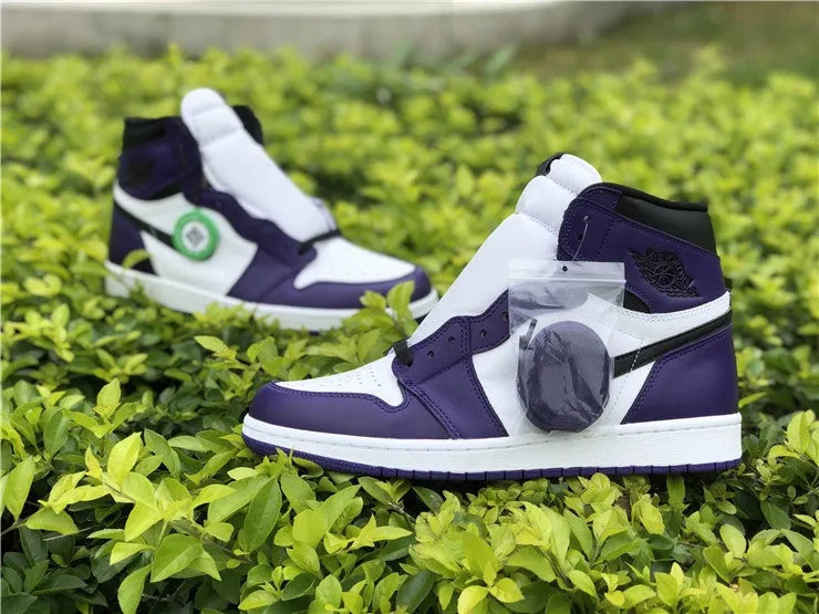 JORDAN 1 HIGH x COURT PURPLE WHITE