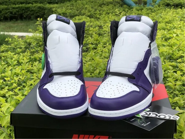 JORDAN 1 HIGH x COURT PURPLE WHITE