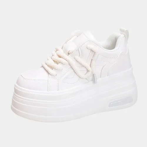 Joskaa 2024 New Big White Platform Sneakers