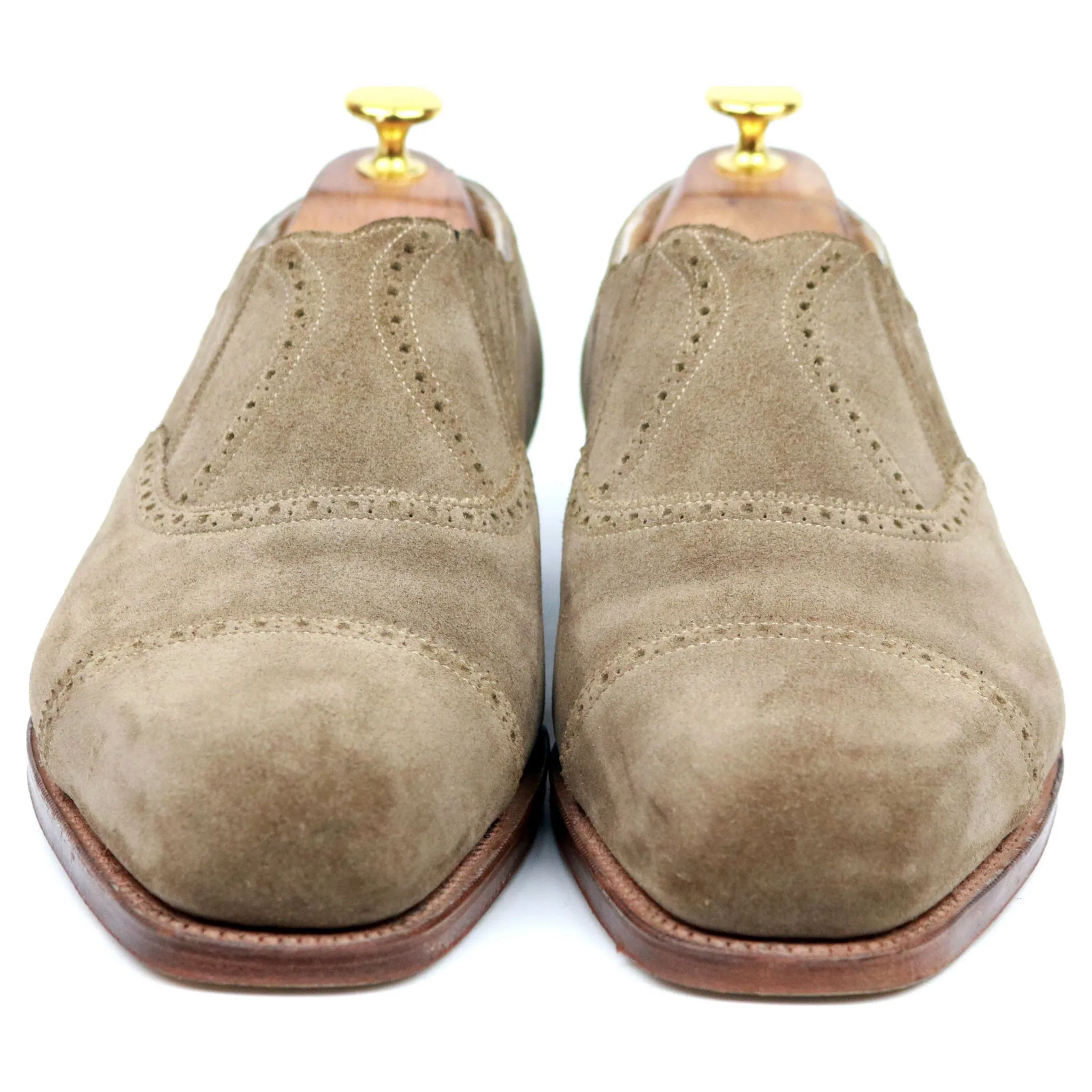 'Kibworth' Brown Suede Lazyman Brogue UK 7.5 E