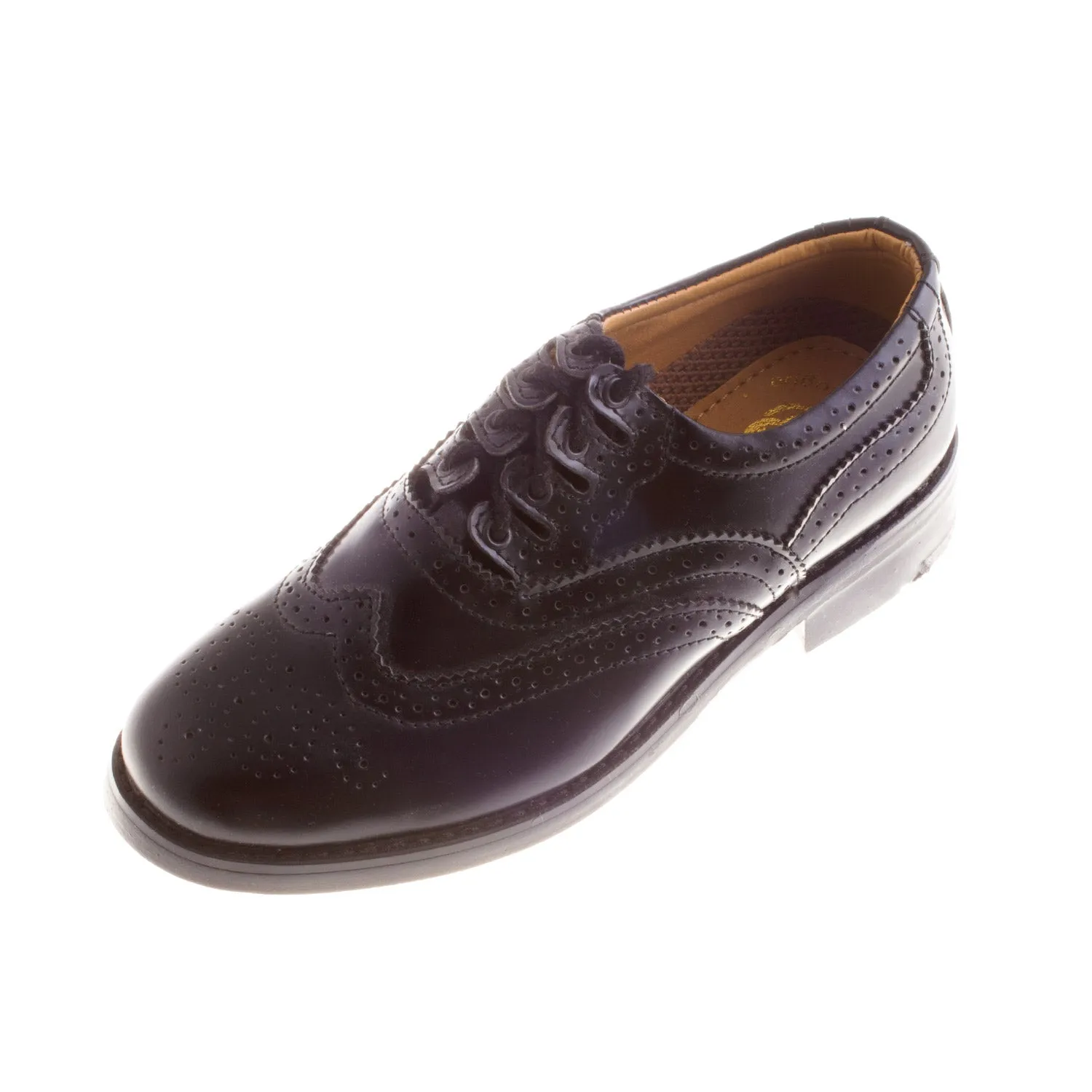 Kids Leather Sole Ghillie Brogues