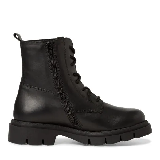 Lace Up Chelsea Boots - Black