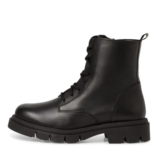 Lace Up Chelsea Boots - Black