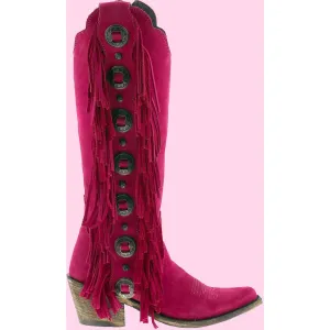 Liberty Black Ophelia Fuchsia Boots