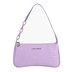 Lino Perros women fancy shoulder bag (PURPLE)