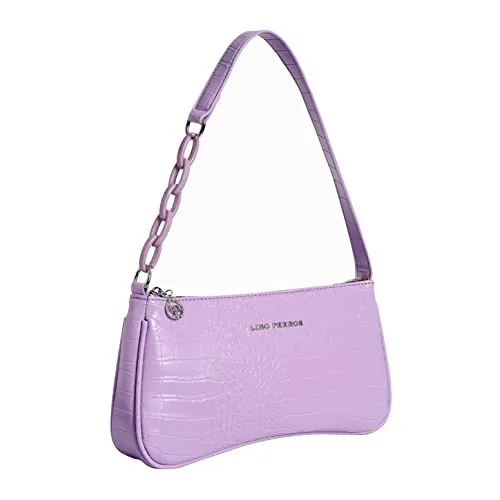 Lino Perros women fancy shoulder bag (PURPLE)