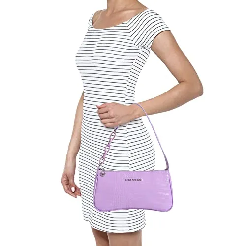 Lino Perros women fancy shoulder bag (PURPLE)