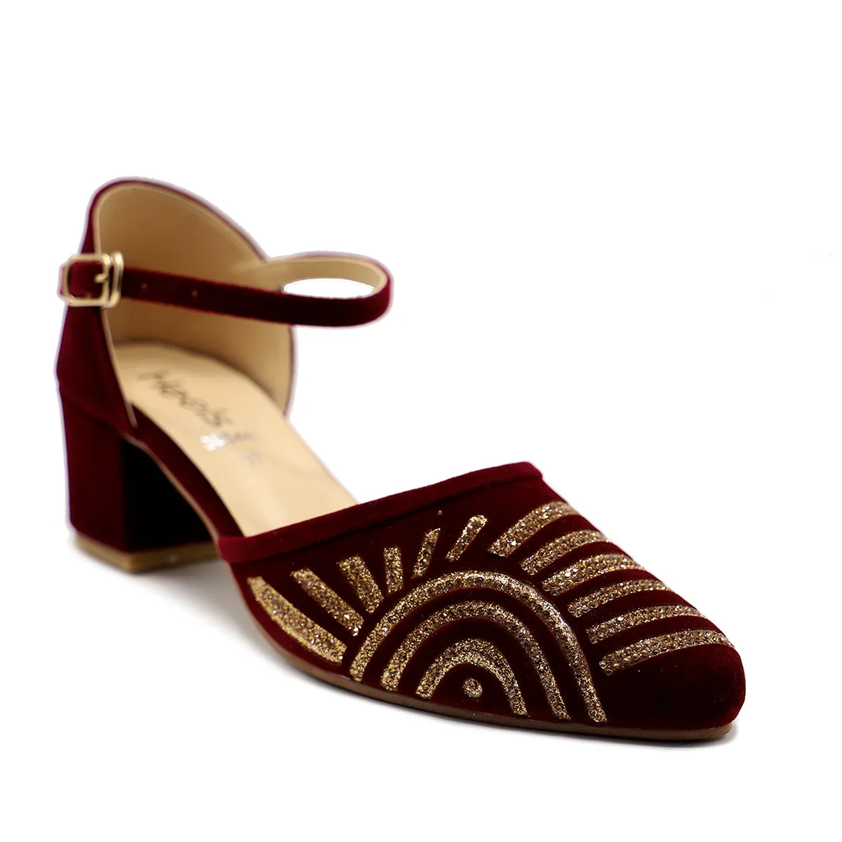 Maroon Fancy Sling Back 085483