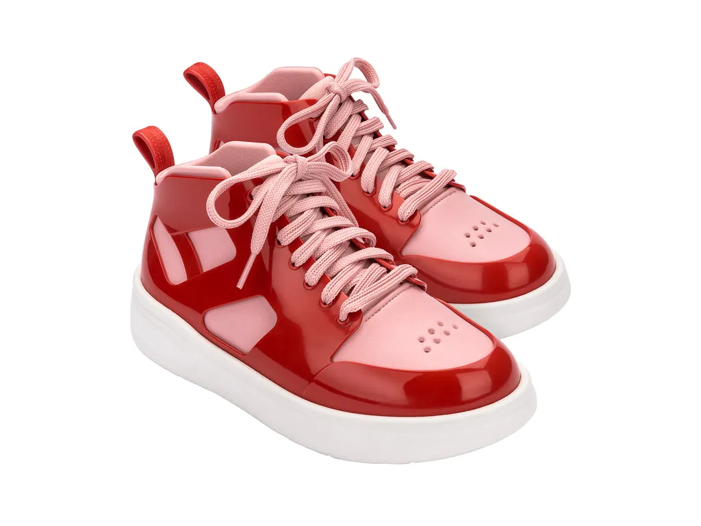 Melissa Player AD Red Lace Up Sneakers