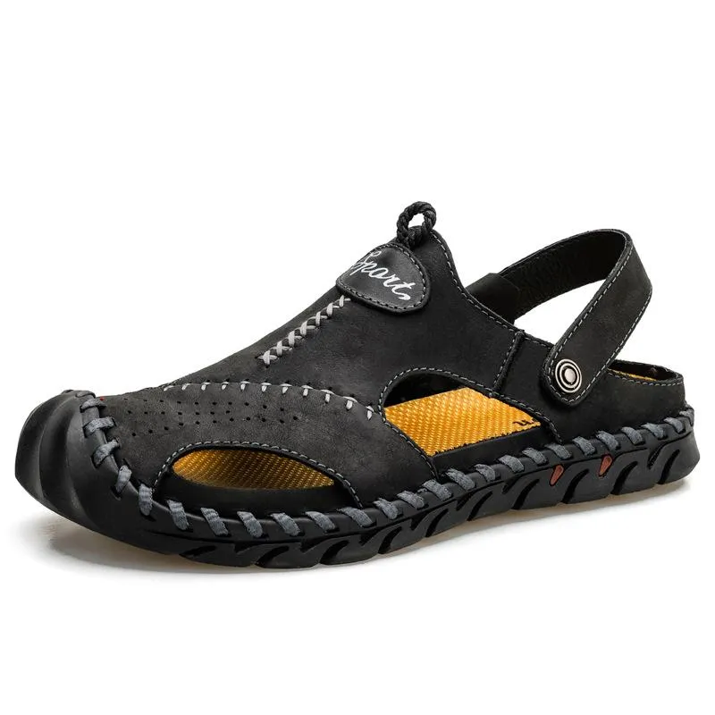 Men's Leather Casual Sandals 26354769YM