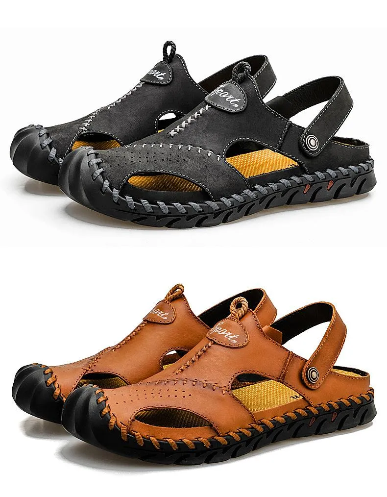 Men's Leather Casual Sandals 26354769YM