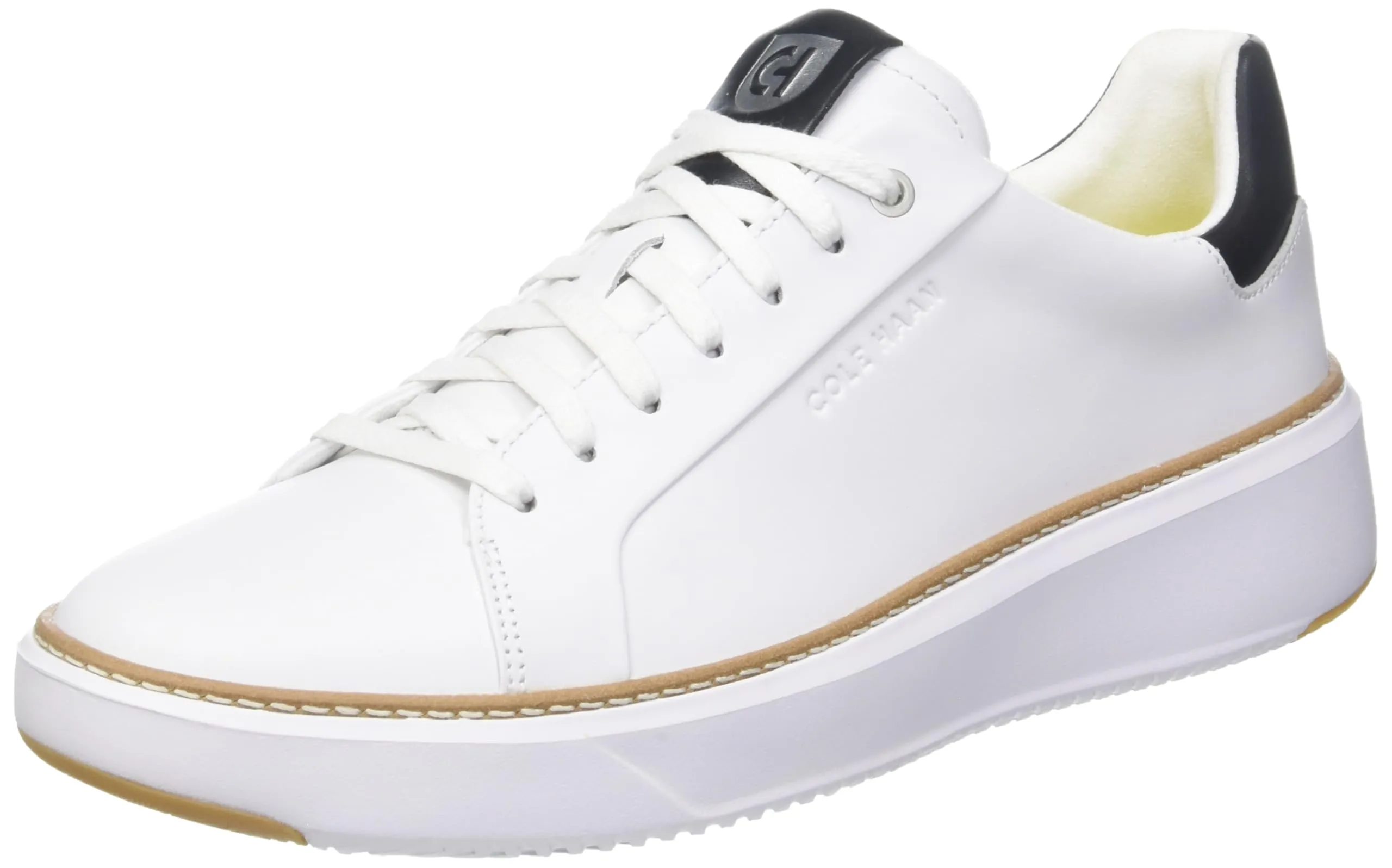 Men's Shoes Cole Haan GRANDPRO TOPSPIN Leather Sneakers C34226 OPTIC WHITE