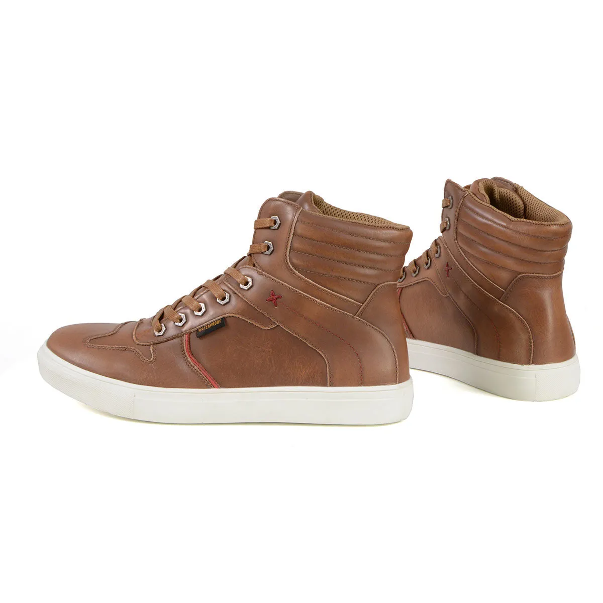 Milwaukee Leather MBM9154 Men's Cognac Leather High-Top Reinforced