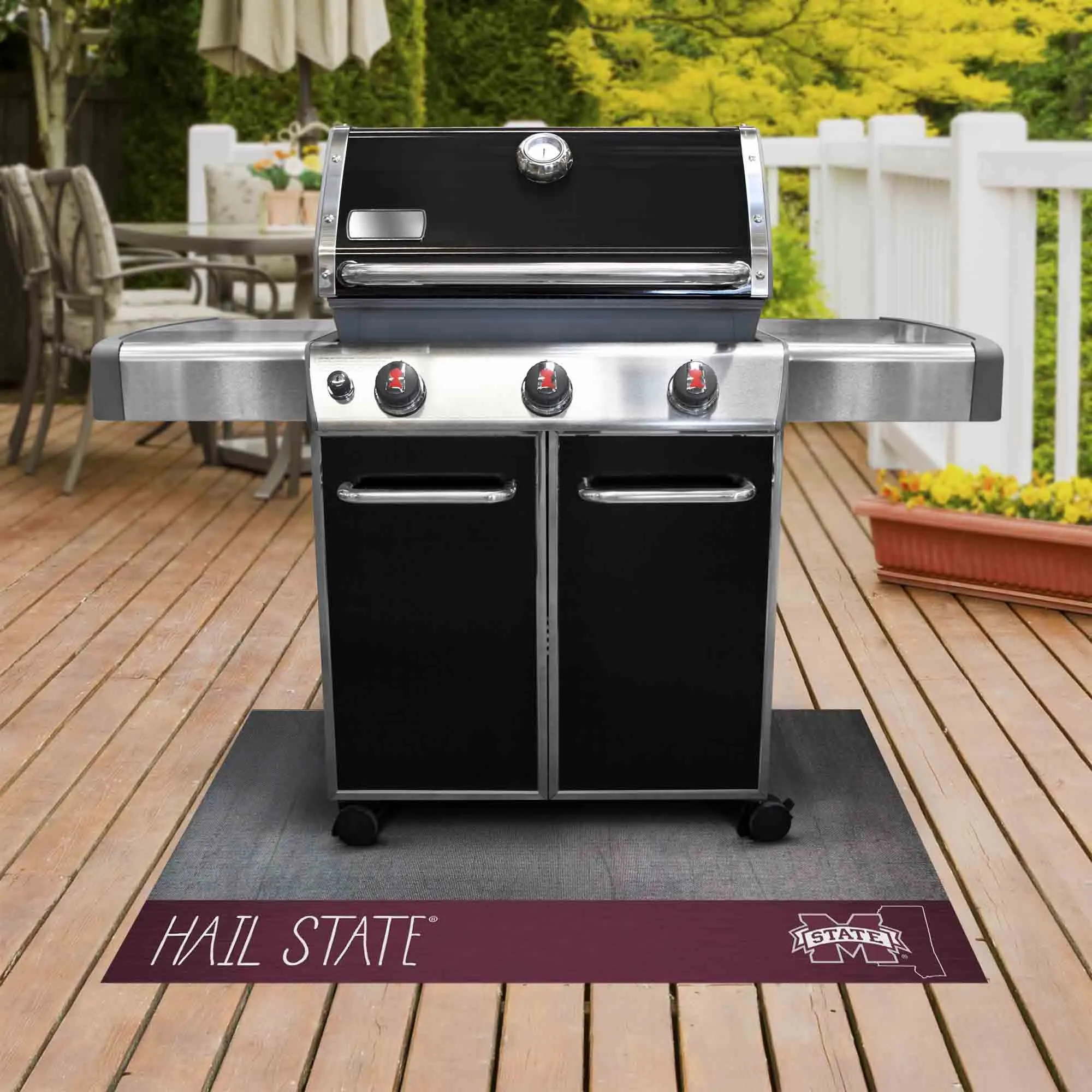 Mississippi State Bulldogs Southern Style Vinyl Grill Mat - 26in. x 42in.