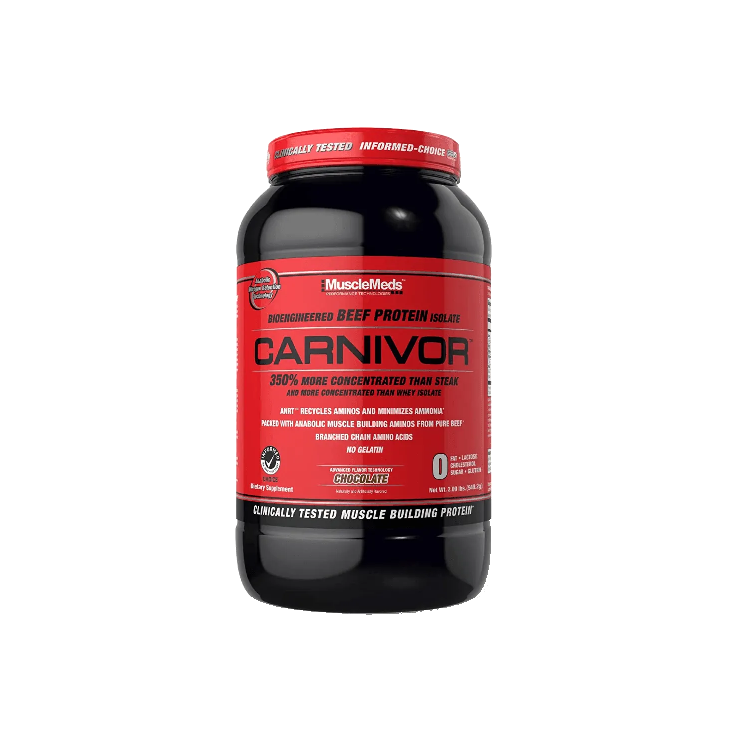 MuscleMeds Carnivor Beef Protein Isolate Powder Chocolate 2lbs