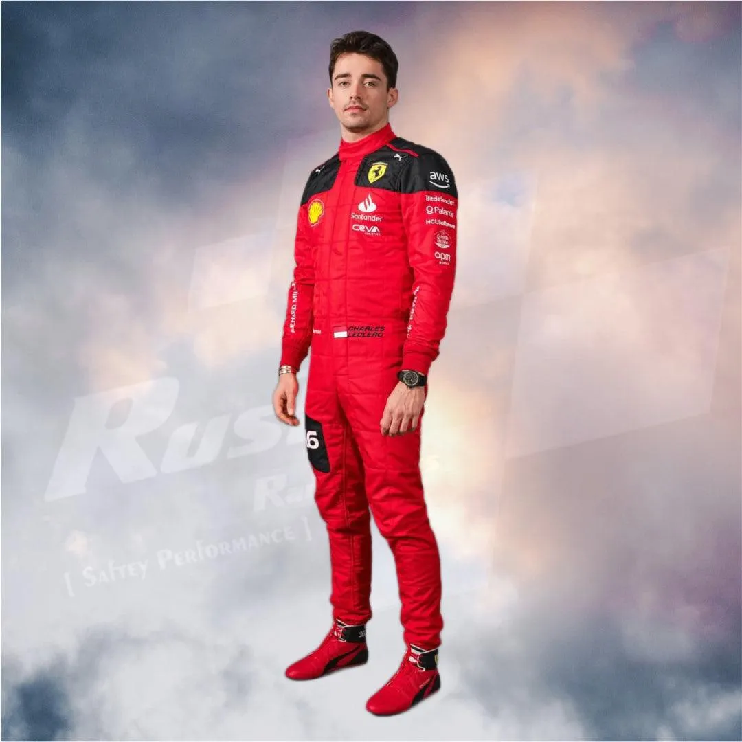 New Charles Leclerc 2023 Race Suit Ferrari F1