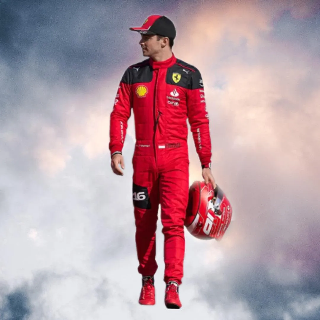 New Charles Leclerc 2023 Race Suit Ferrari F1