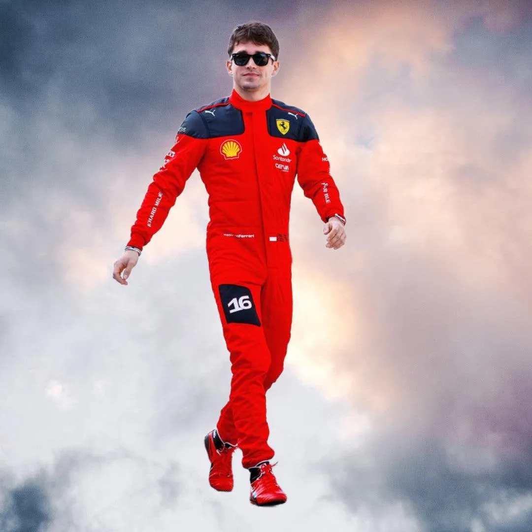 New Charles Leclerc 2023 Race Suit Ferrari F1