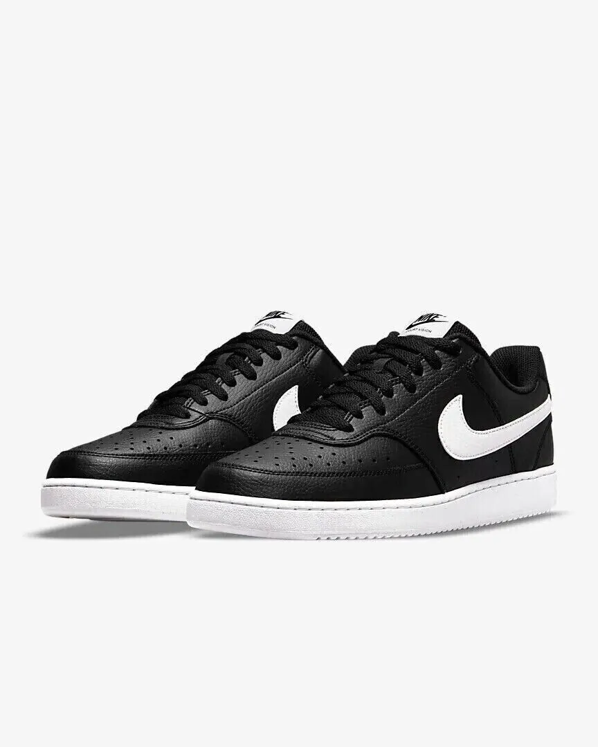 Nike Court Vision Low Next Nature DH2987-001 Men's Black/White Sneaker Shoes D15